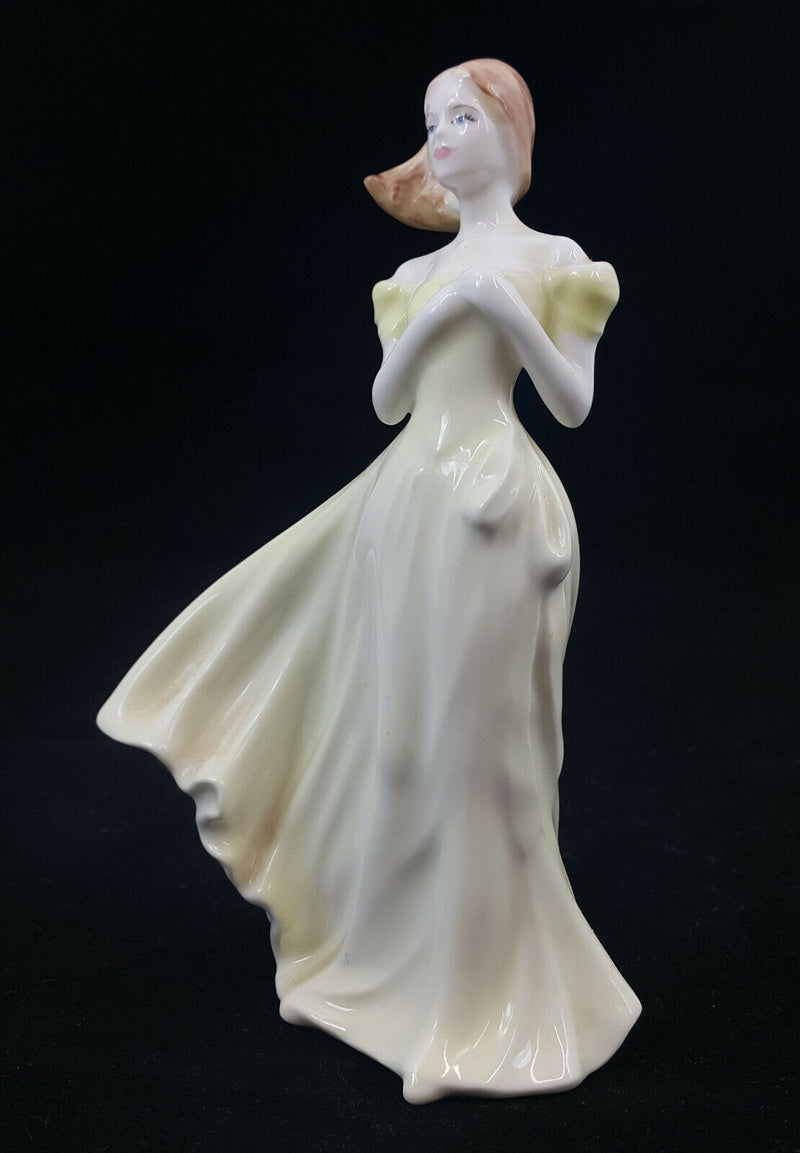 Lady With Hands Together Coalport Figurine - Boxed