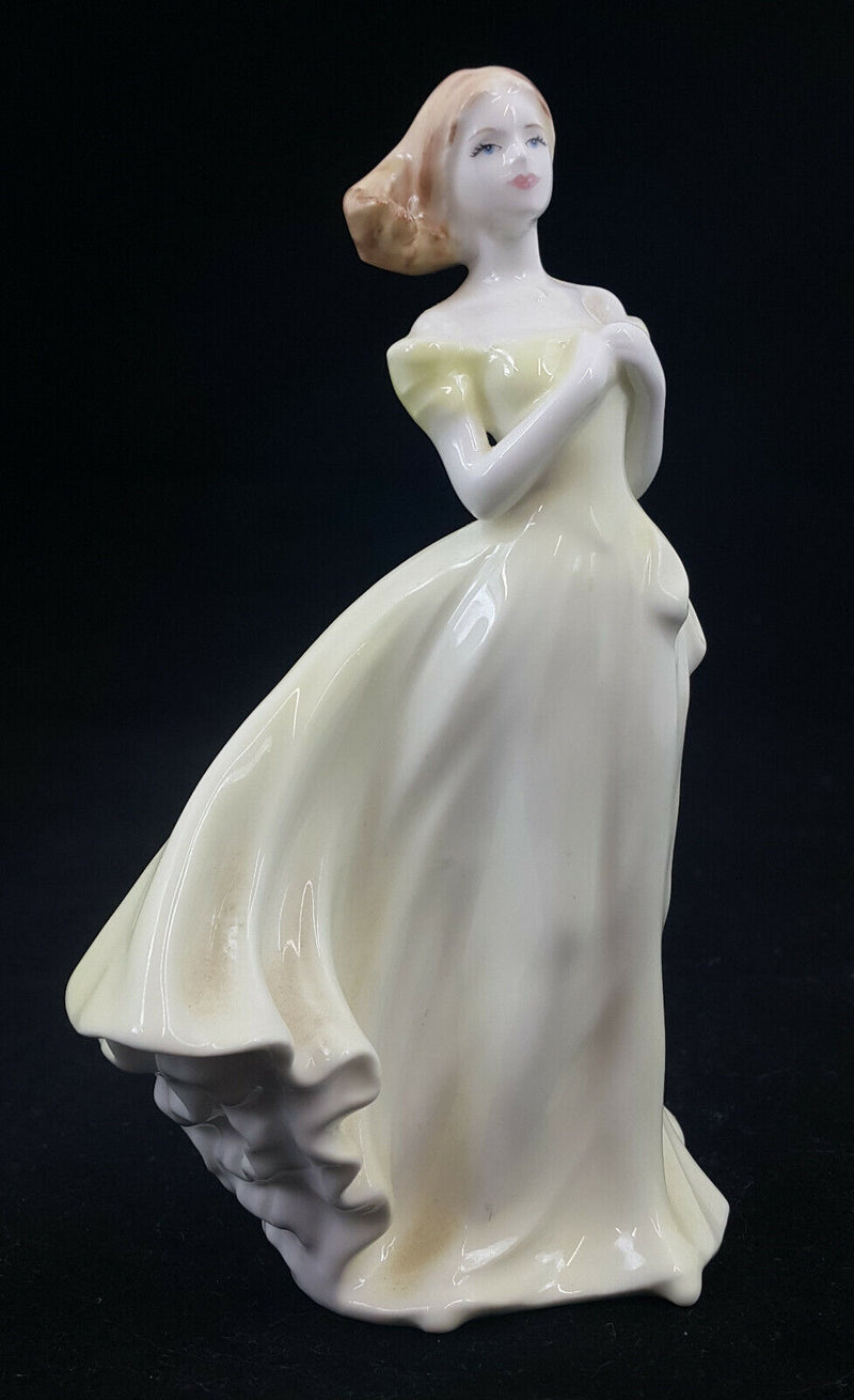 Lady With Hands Together Coalport Figurine - Boxed