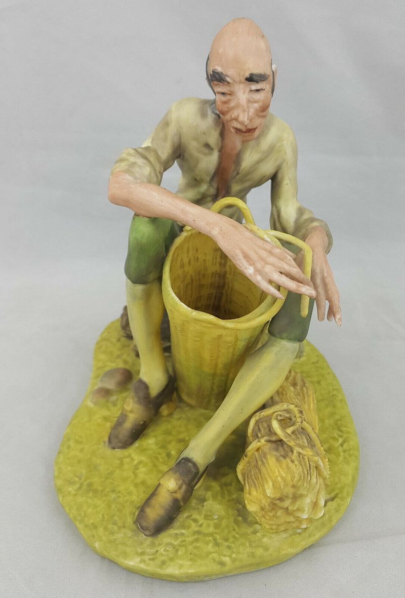 Coalport Figurine Basket Maker Limited Edition 150/1000