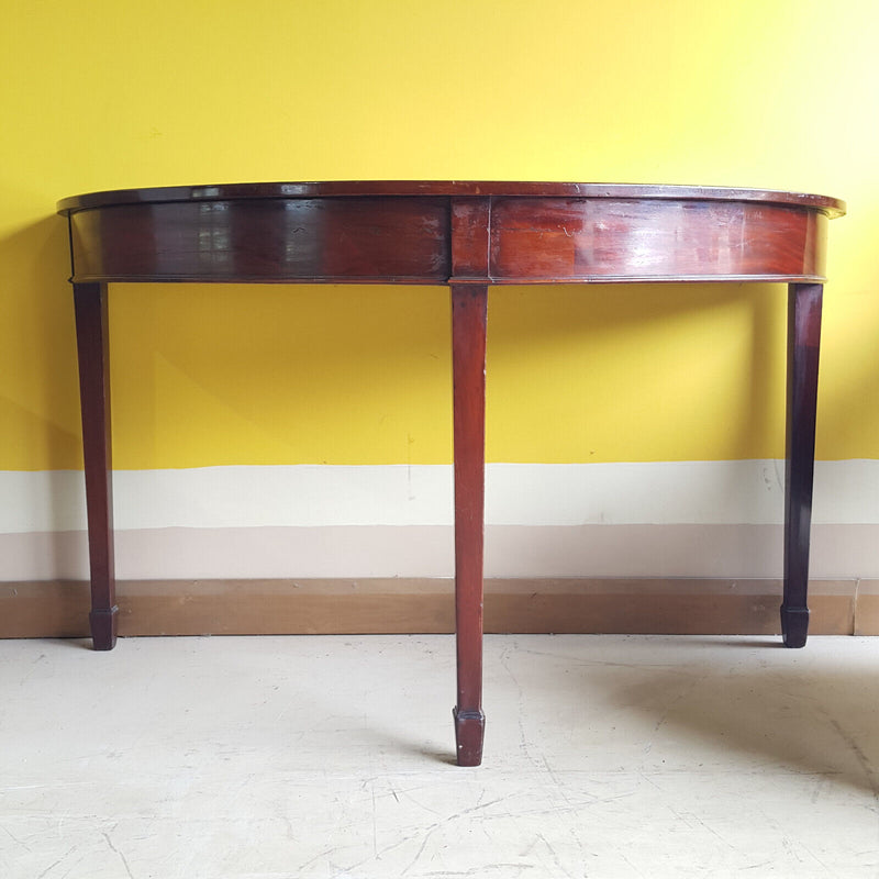 George III D-shaped Half-moon Table - F89