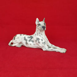 Great Dane Dog Signed - Royal Copenhagen Figurine 1679 - Denmark - RCH 5498