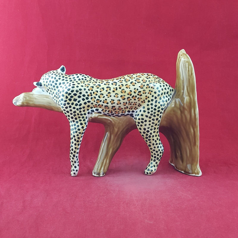 Clare Mcfarlane Hand Painted Leopard on Trunk - 8864 O/A