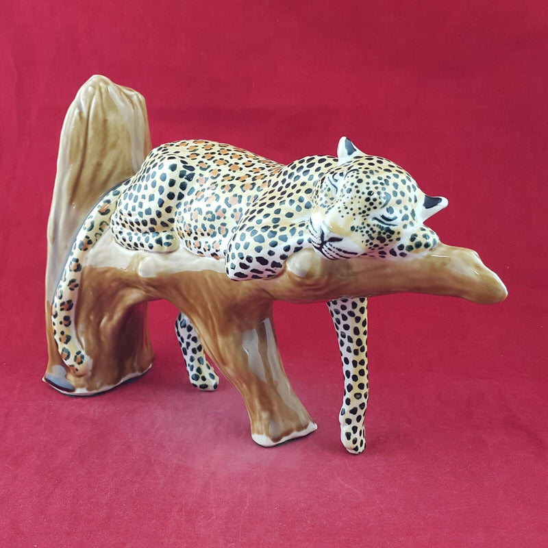 Clare Mcfarlane Hand Painted Leopard on Trunk - 8864 O/A