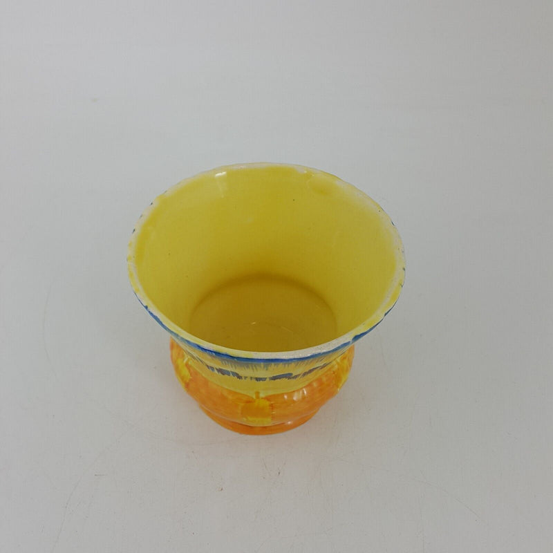 Burleigh Ware Small Pot In Blue, Orange, Yellow & Green 5388 - 6249 OA