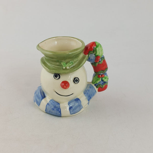 Royal Doulton Tiny Character Jug D7158 - Snowman Christmas Cracker - 7174 RD