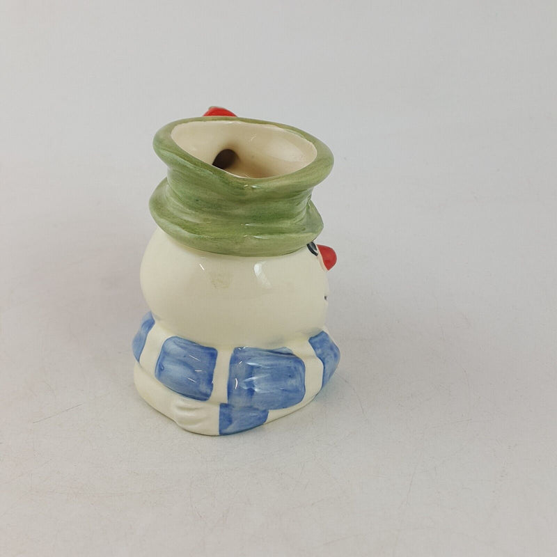 Royal Doulton Tiny Character Jug D7158 - Snowman Christmas Cracker - 7174 RD