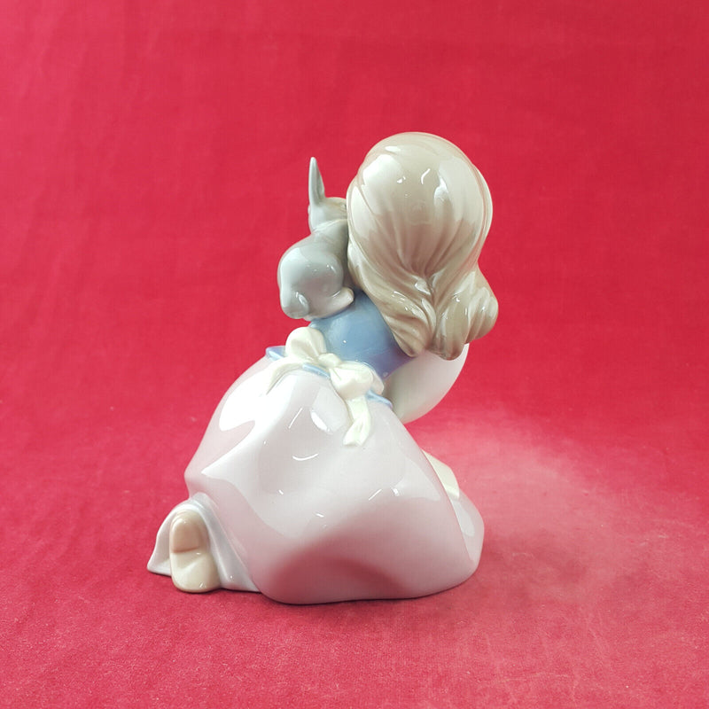 Nao By Lladro Figurine - Bunny's Best Friend | Girl With Pet Rabbit - L/N 3474