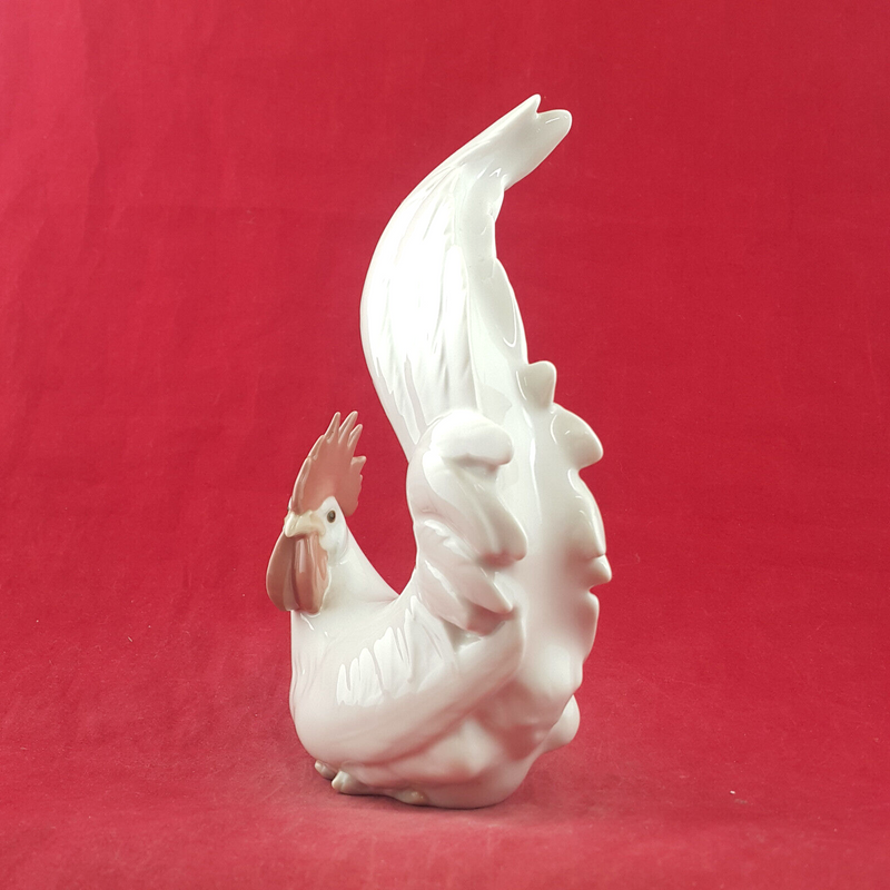 Lladro Figurine - White Cockerel Rooster 4589 - L/N 3511