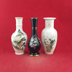 Vintage Set of Three Porcelain Vases - 8923 O/A