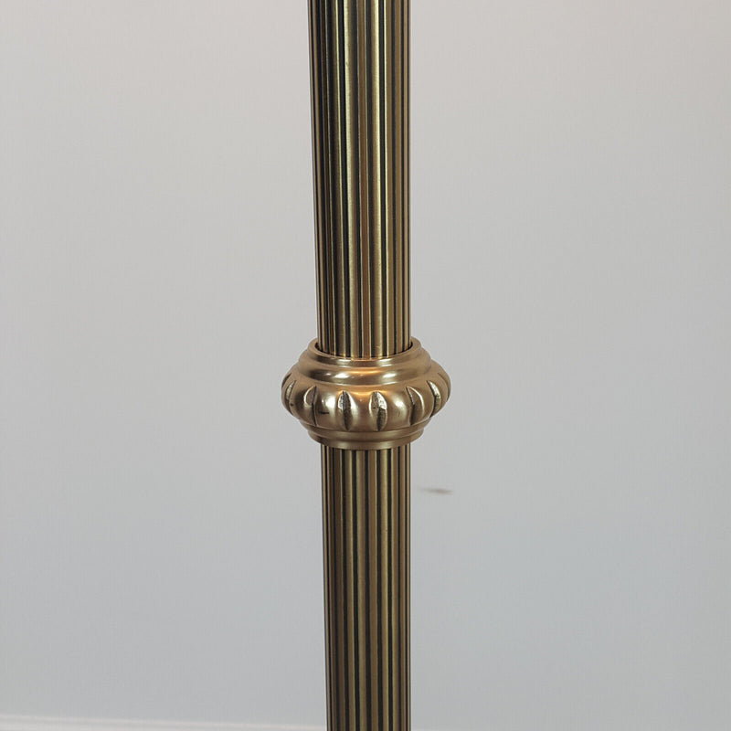 Antique Victorian Brass & Marble Tall Floor Lamp - F333