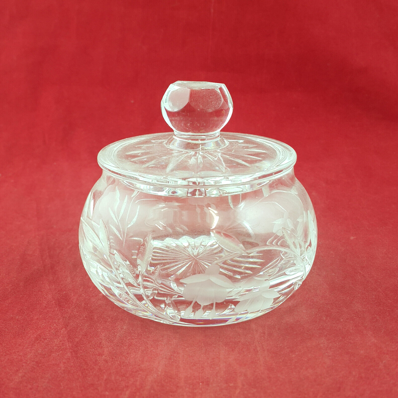 Vintage Glass Lidded Pot - OA 3556