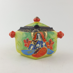 Vintage Japanese / Chinese Lidded Pot / Storage Jar - OP 3555