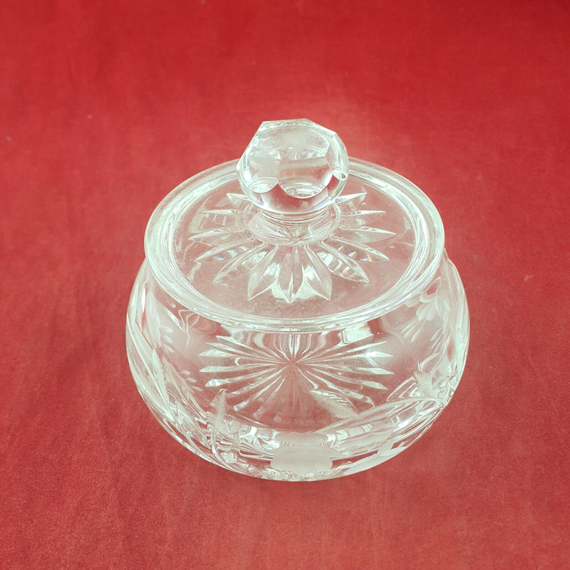 Vintage Glass Lidded Pot - OA 3556