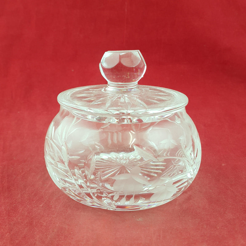 Vintage Glass Lidded Pot - OA 3556