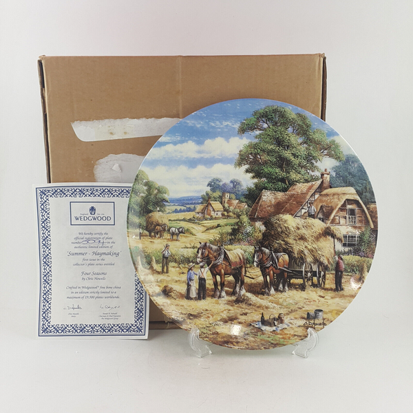 Wedgwood Bradex Plate - Four Seasons - Summer Haymaking - WD 3585