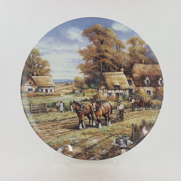 Wedgwood Bradex Plate - Four Seasons - Autumn Ploughing - WD 3586