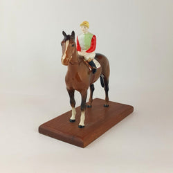 Beswick Horse Figurine Model 1862 - Horse and Jockey No 12 - 6705 BSK