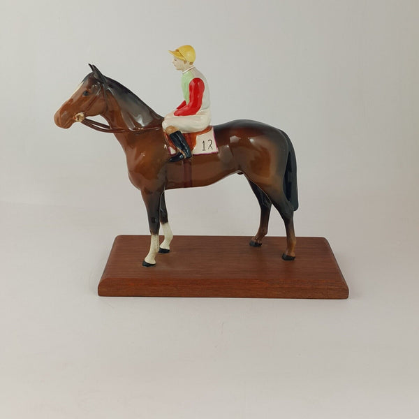 Beswick Horse Figurine Model 1862 - Horse and Jockey No 12 - 6705 BSK