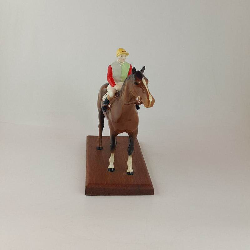 Beswick Horse Figurine Model 1862 - Horse and Jockey No 12 - 6705 BSK