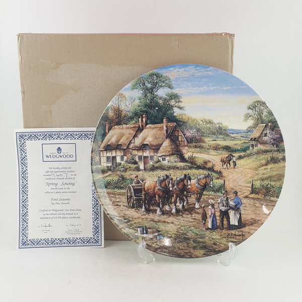 Wedgwood Bradex Plate - Four Seasons - Spring Sowing - WD 3587