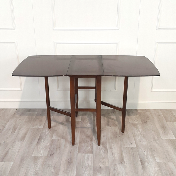 Vintage Wooden Drop Leaf Dining Table - F344