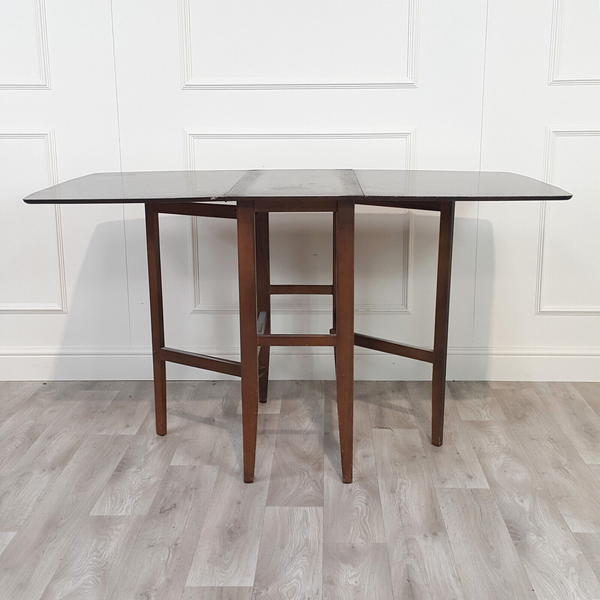 Vintage Wooden Drop Leaf Dining Table - F344