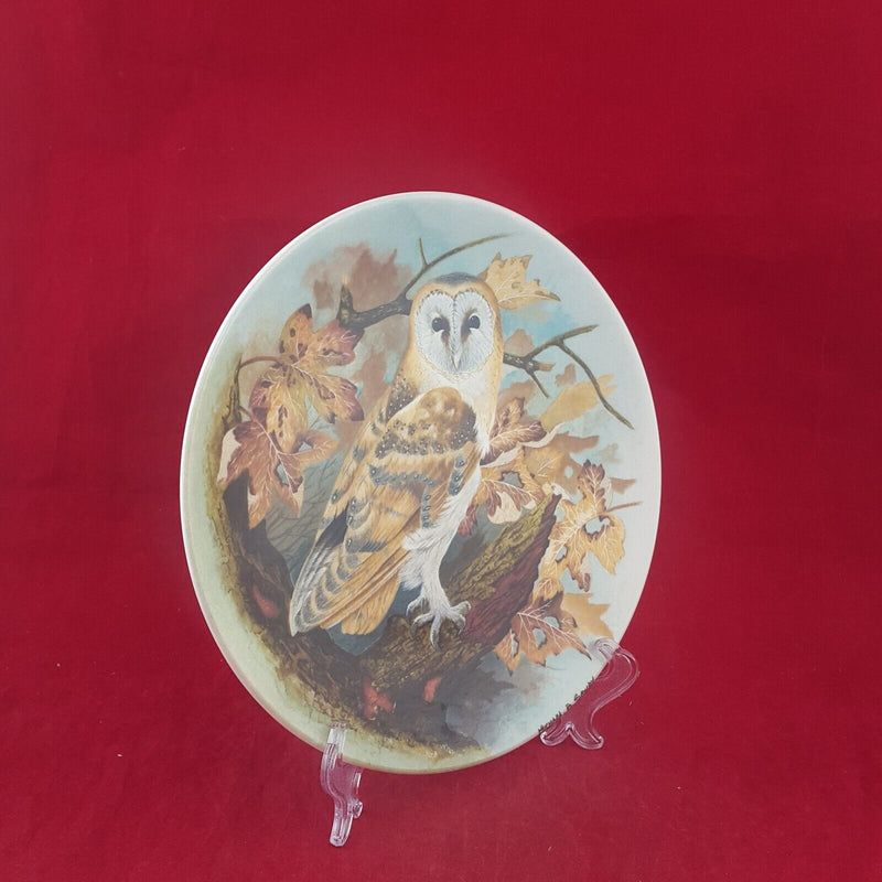 Coalport Decorative Plate 1989 -Barn Owl with CoA & Box - 6768 CP