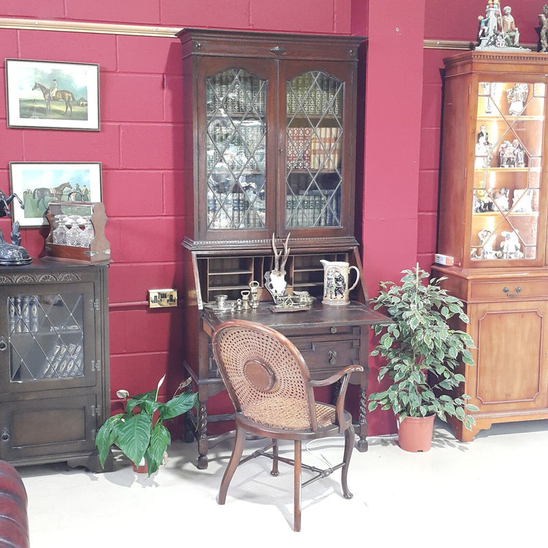 Vintage Bureau Bookcase Secretaire - F90