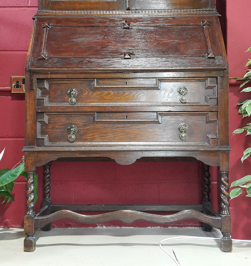 Vintage Bureau Bookcase Secretaire - F90