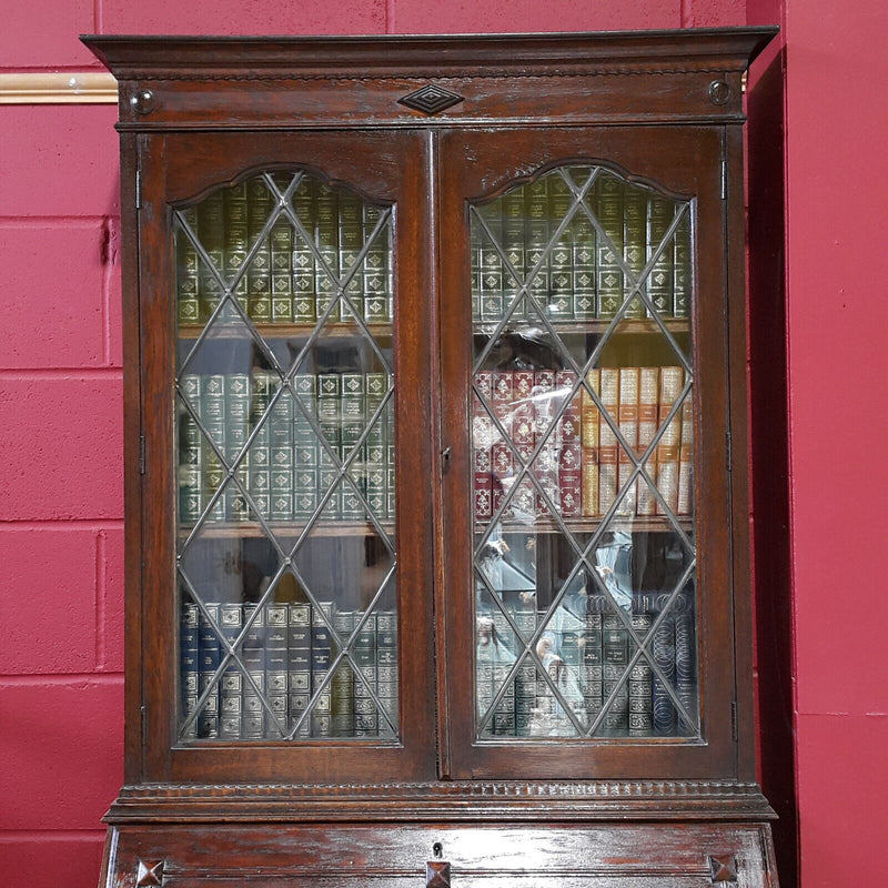 Vintage Bureau Bookcase Secretaire - F90