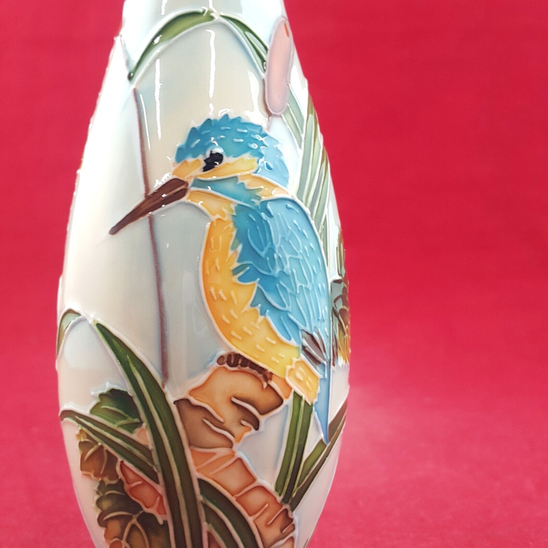 Old Tupton Ware - Kingfisher Vase TW7961 16cm (Boxed & CoA) 8964 O/A