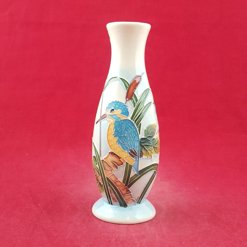 Old Tupton Ware - Kingfisher Vase TW7961 16cm (Boxed & CoA) 8964 O/A