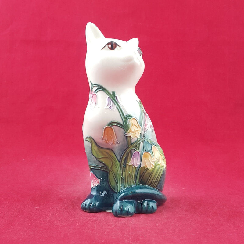 Old Tupton Ware - Floral Cat Figurine 15cm TW1214 (Boxed & CoA) 8960 O/A