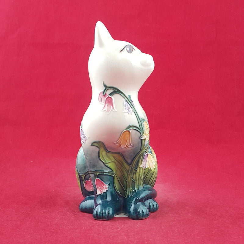 Old Tupton Ware - Floral Cat Figurine 15cm TW1214 (Boxed & CoA) 8961 O/A