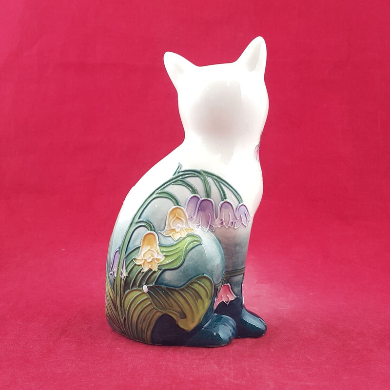 Old Tupton Ware - Floral Cat Figurine 15cm TW1214 (Boxed & CoA) 8960 O/A