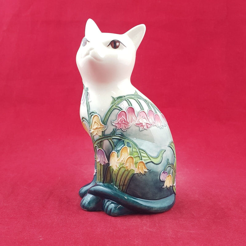 Old Tupton Ware - Floral Cat Figurine 15cm TW1214 (Boxed & CoA) 8960 O/A