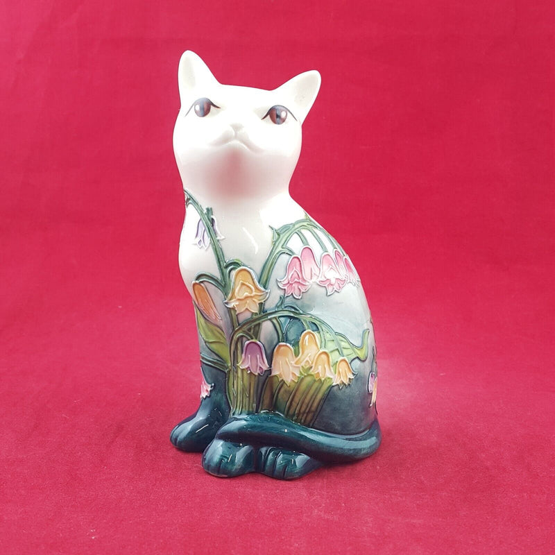 Old Tupton Ware - Floral Cat Figurine 15cm TW1214 (Boxed & CoA) 8960 O/A