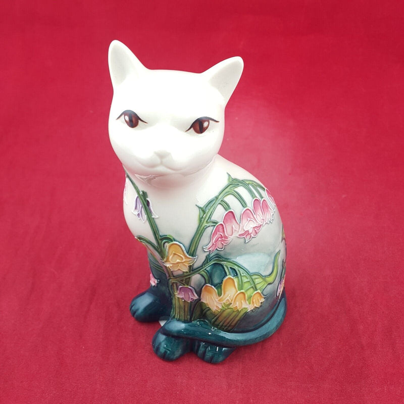 Old Tupton Ware - Floral Cat Figurine 15cm TW1214 (Boxed & CoA) 8961 O/A