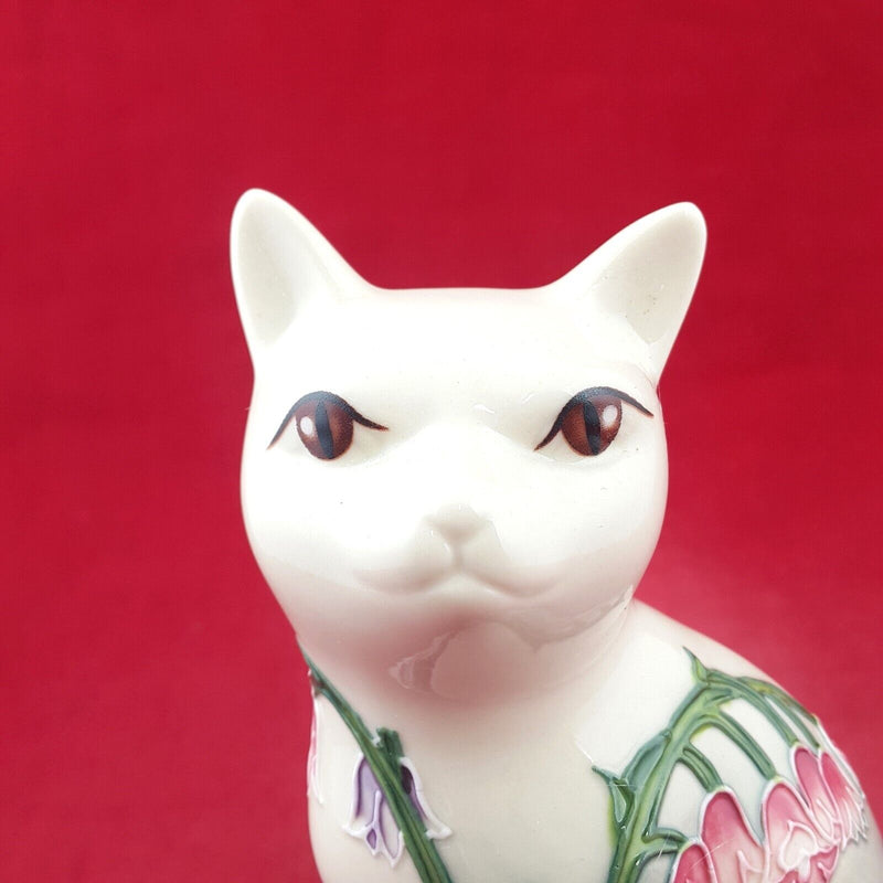 Old Tupton Ware - Floral Cat Figurine 15cm TW1214 (Boxed & CoA) 8960 O/A