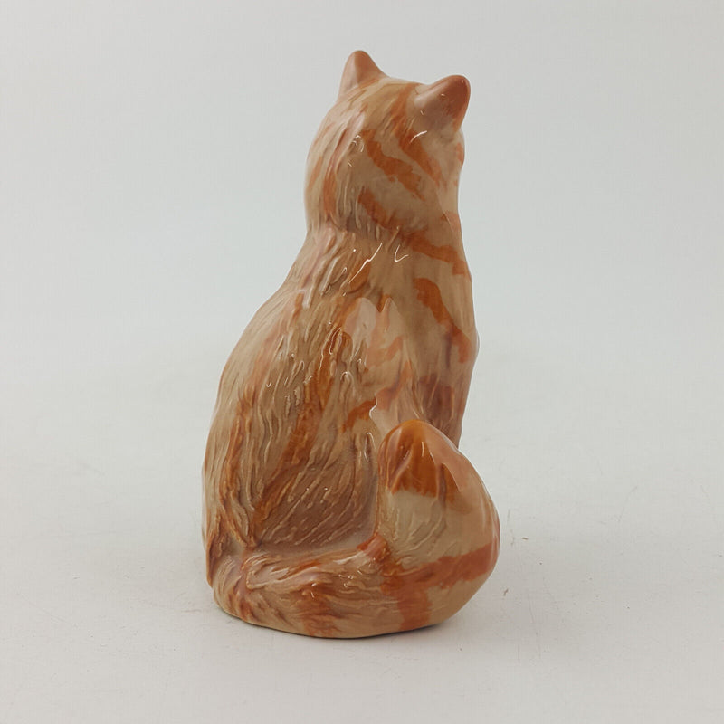 Royal Doulton Animals - Seated Ginger Persian Cat DA194 - RD 3613