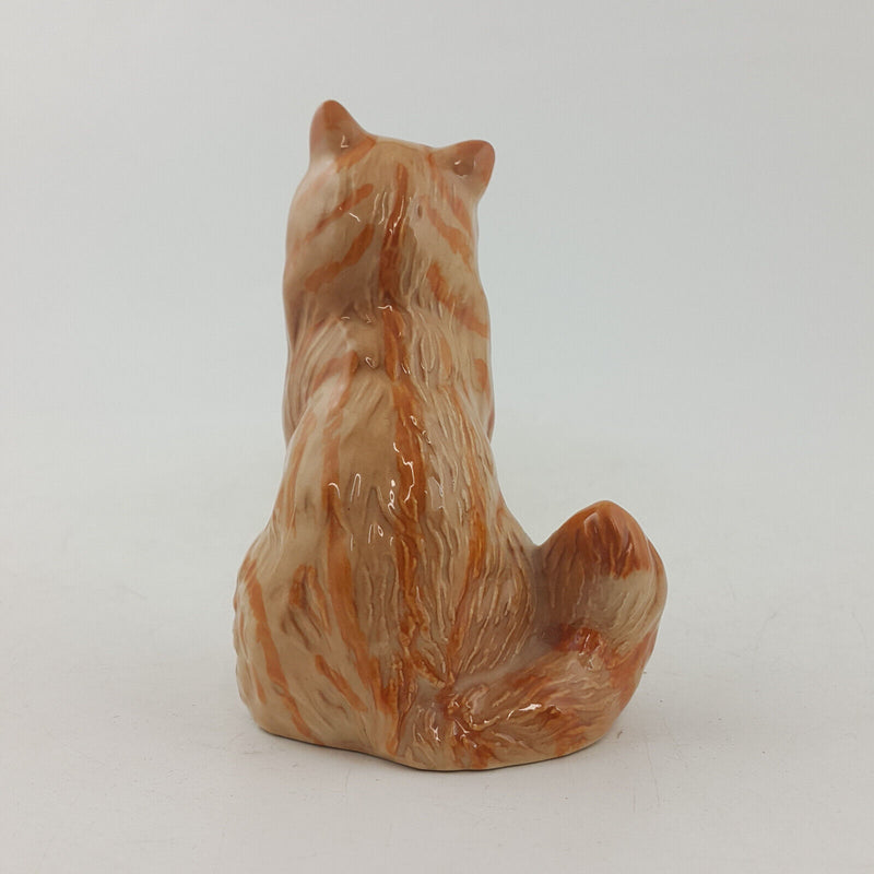 Royal Doulton Animals - Seated Ginger Persian Cat DA194 - RD 3613