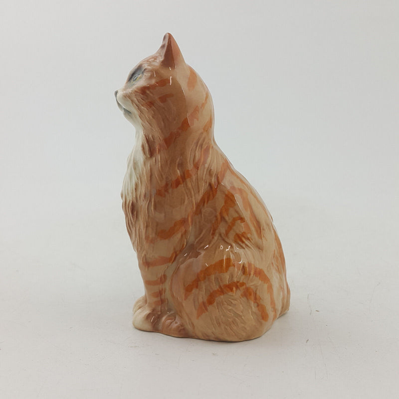 Royal Doulton Animals - Seated Ginger Persian Cat DA194 - RD 3613