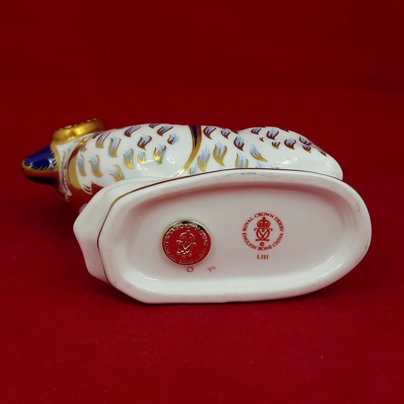 Royal Crown Derby Ram - with Gold Stopper