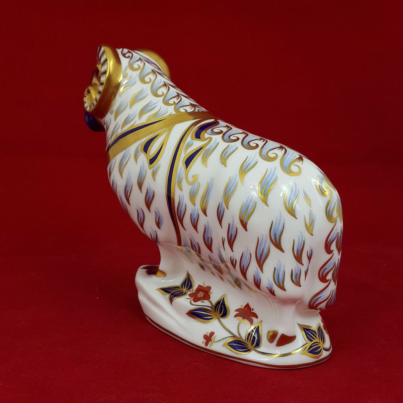 Royal Crown Derby Ram - with Gold Stopper