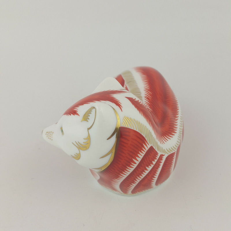 Royal Crown Derby Paperweight - Red Fox (gold stopper) - 524  RCD