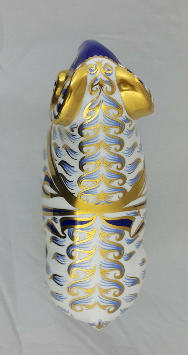 Royal Crown Derby Ram 1989 – Silver Stopper