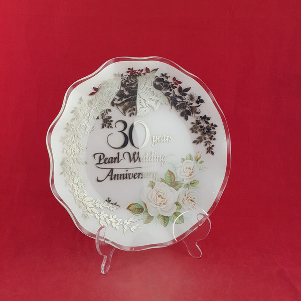 30 Years Pearl Wedding Anniversary Plate - 8836 OA