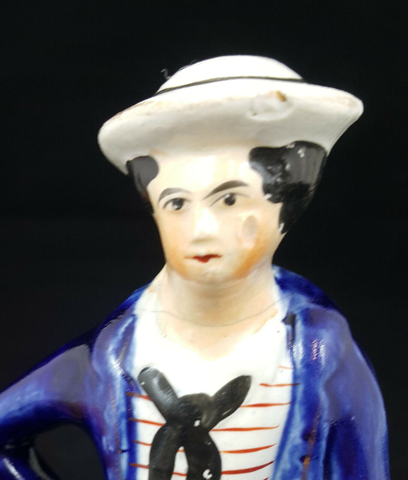 Staffordshire Figurine Sailor - Cracked