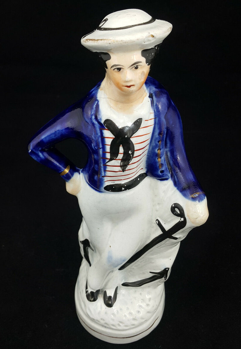 Staffordshire Figurine Sailor - Cracked