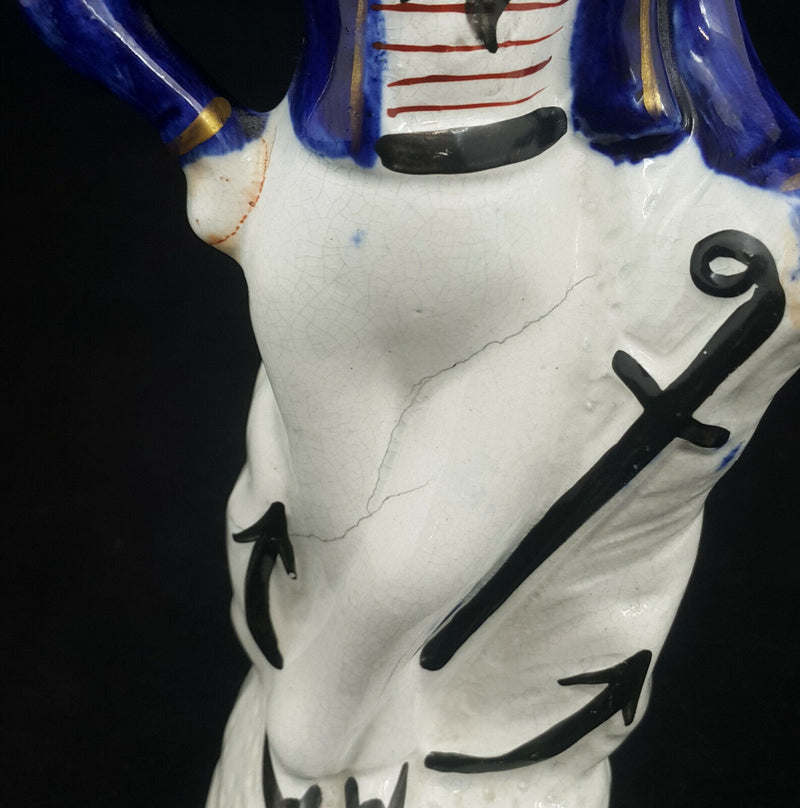 Staffordshire Figurine Sailor - Restored